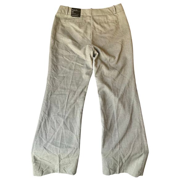 Banana Republic Women Dress Pants size 10 Gray w Liner Mid Rise Wide Leg Flared - Picture 11 of 11